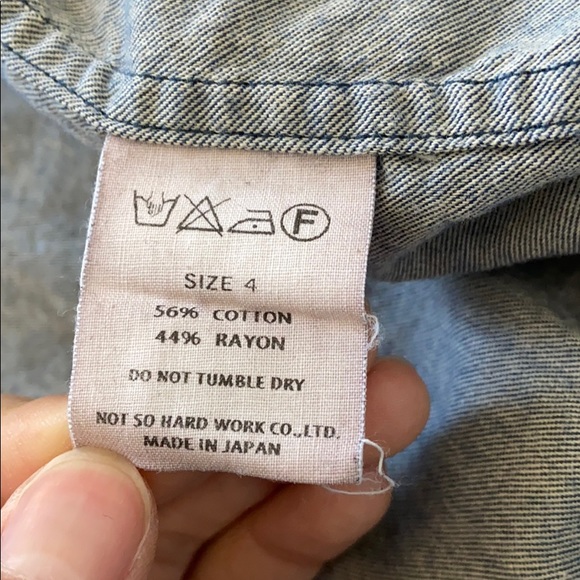 Ts(s) button shirt size 4 made in Japan - Picture 6 of 7